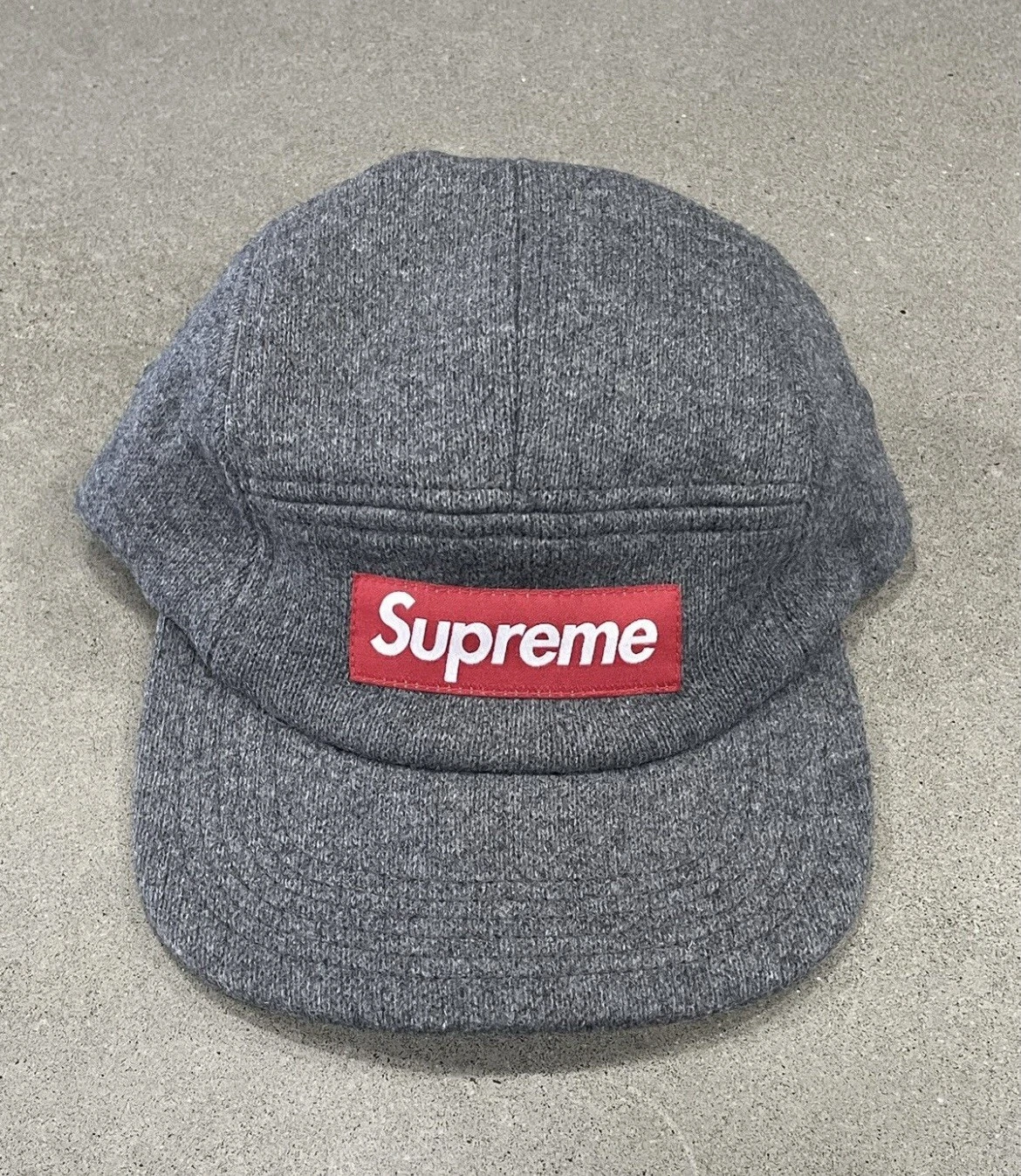 Casquette de camp en laine ajustée suprême F/W 2014 