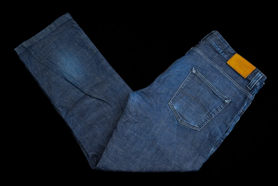 Armani Jeans Hose 315 Collezioni Fit Pant Denim Straight Italia Fashion Blau 36 - Bild 1 von 4