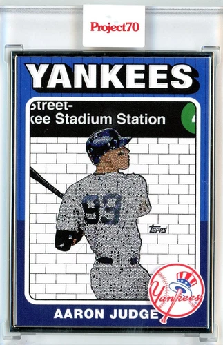 2021 TOPPS PROJECT 70 - AARON JUDGE BY STAPLE - AP 07/51 SILVER FRAME #110