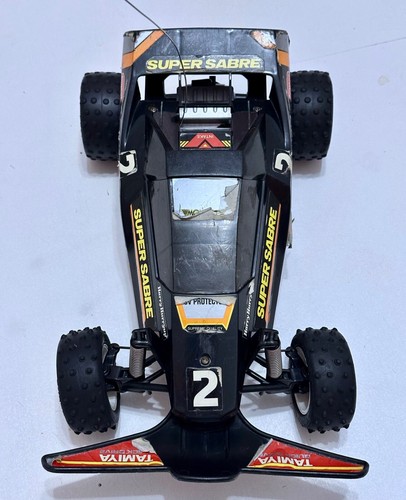 Auto radiocomandata batterie TAMIYA Quick Drive R/C Model SUPER SABRE (vintage) - Foto 11 di 17