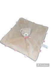 KELLY TOY Baby Lovey Sleeping Bear Rattle Security Blanket Tags