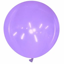 CATTEX 55" ROUND LATEX BALLOON, Crystal & STANDARD COLORS, 
