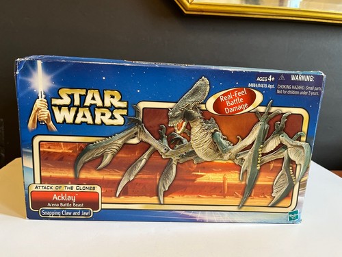 Star Wars Attack Of The Clones Acklay Arena Battle Beast Action Figure 2002 BOX | eBay