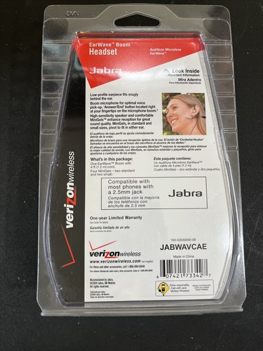Verizon Wireless Jabra Universal EarWave Boom Headset for Cell Phones 2.5mm F - Picture 6 of 6