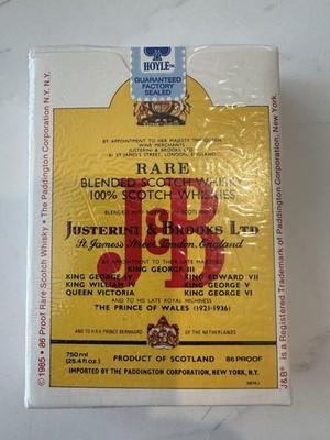 Sealed, J&B Rare Blended Scotch Whisky Vintage 1985 Playing Cards