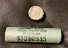 Pre 1965 Silver Dimes Roll (90% Silver, 50 Coins)