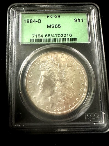 1884-O Morgan Silver Dollar $1 PCGS MINT STATE MS 65
