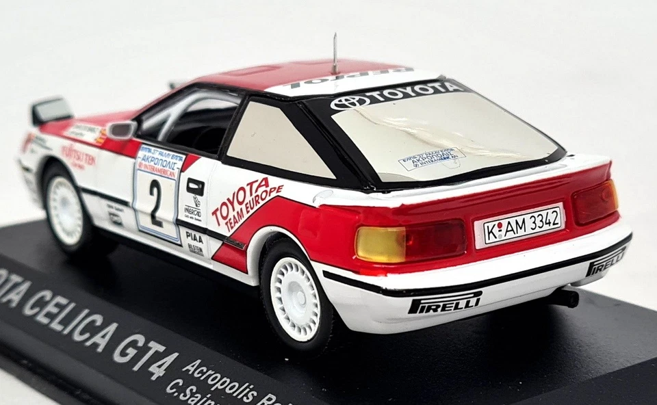 Coche modelo diecast Altaya 1/43 Toyota Celica GT4 Acropolis Rally 1990 Foto 4 de 4