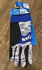SSG Right Hand Gloves Pro Team Roper W/Gel Pad 0800 Sz XL/11 Black & Blue Streak