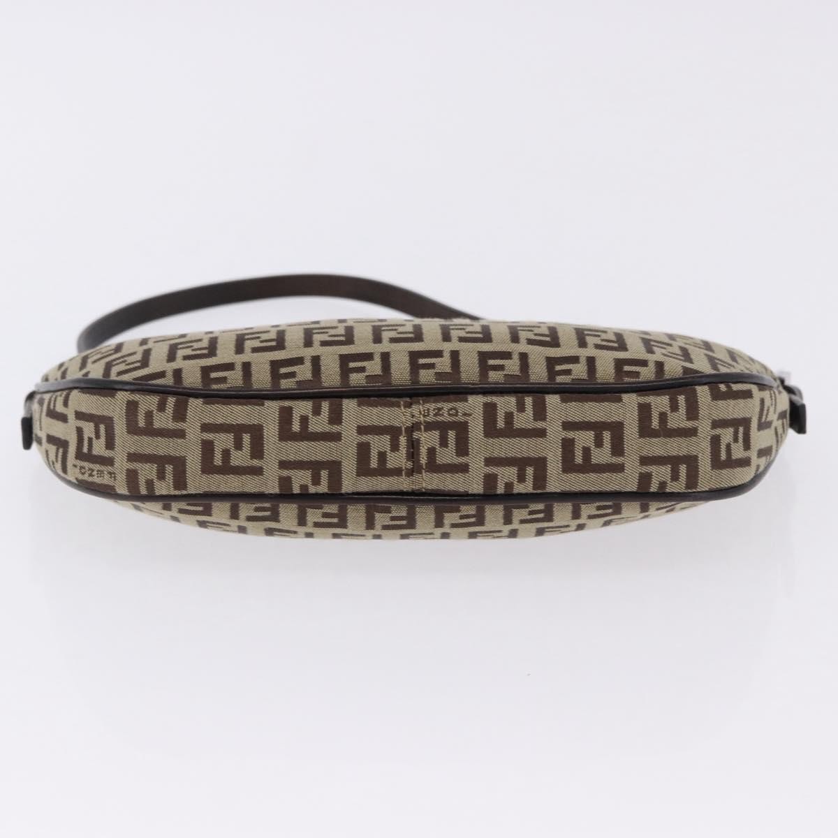 FENDI Zucchino Canvas Accessory Pouch Beige Silver 8BR133 Auth yk20873V — image 5