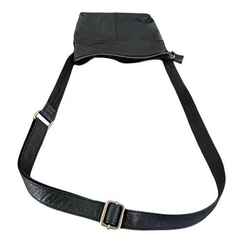 Fat Face Womens Black Genuine Leather Crossbody Bag Purse Classic - Picture 9 of 13