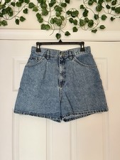 Vintage 1980s Lee High Waist Denim Shorts Size 12P modern 8