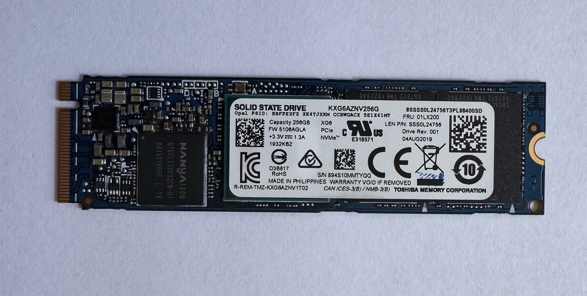 Toshiba M.2 Interface 256 GB Solid State Drives for sale | eBay