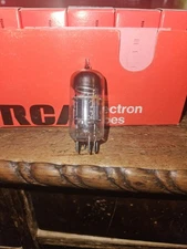 VINTAGE SLEEVE OF 5 NOS RCA 6CQ8 TRIODE TETRODE VACUUM TUBES