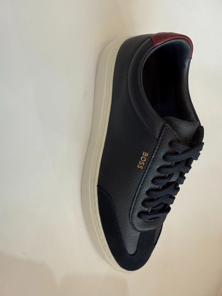 HUGO BOSS Leather Upper Blue Casual Shoes for Men for sale  display picture 1
