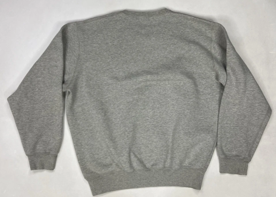VINTAGE Polo Ralph Lauren Crewneck Sweatshirt Men Medium Gray Heather Pony 90s - Image 4 of 4