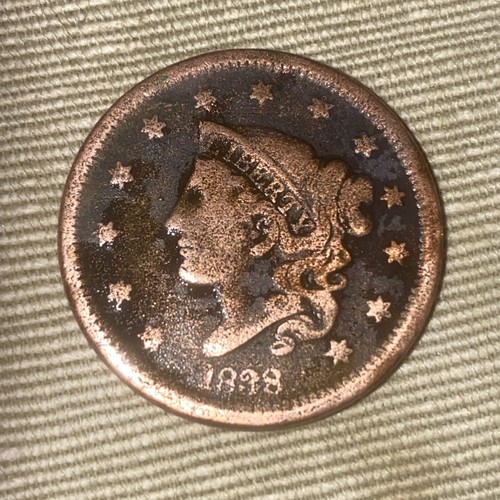 1838 VEREINIGTE STAATEN VON AMERIKA GROSSE ONE CENT MÜNZE