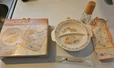 Vintage Pfaltzgraff REMEMBRANCE Selandia Melamine Child's Dish Set 5 Pc NEW 