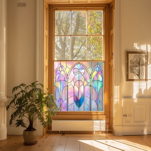 AU Static Cling Glass Window Film Privacy Stained Glass Sticker UV Protection - Picture 13 of 47