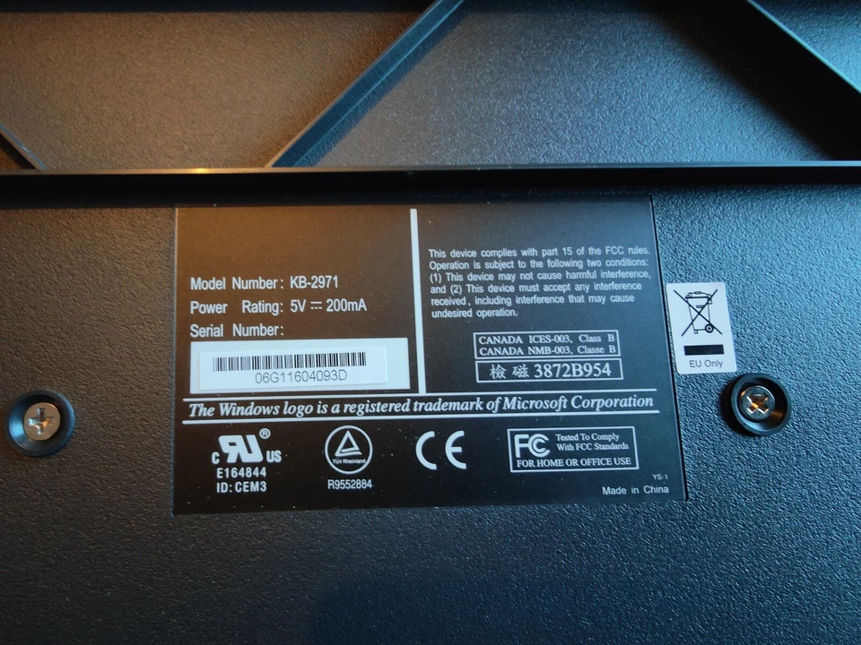 Chicony KB-2976 Wired Keyboard QWERTY Retro Classic BNIB FREE UK POSTAGE  - Image 2 of 3