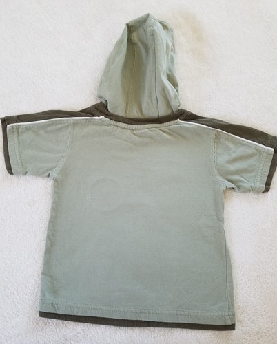 Faded Glory ~ Camiseta con capucha para niño ~ Talla 3T ~ Verde oliva ~ Baloncesto. - Imagen 6 de 6