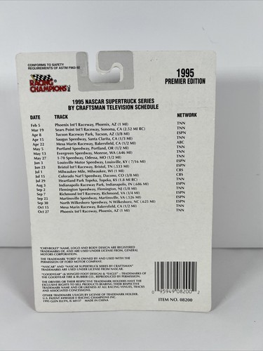 1995 Racing Champions Super Truck Series Ken Schrader #52 AC-Delco Blue New - Picture 4 of 5