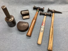 3 Fairmount Body Hammers + 3 Hand Anvils / Dolly’s Good Condition L👀K !