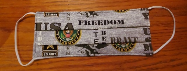 ADULT FACE MASK - Handmade U.S. ARMY inspired - Double Layer Fabric ADULT FACE MASK - Handmade U.S. ARMY inspired - Double Layer Fabric