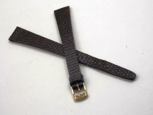 Bracelet Montre Cuir Grain Croco Marron - Dégagement Rapide, Rembourré, Marque Watchband Berlin
