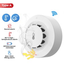 3-In-1 WiFi Smart High temperature Alarm Temperature Humidity Detection Sensor