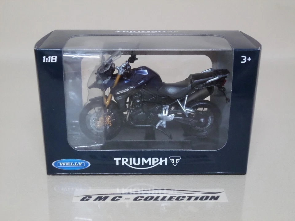 TRiUMPH TiGER EXPLORER 2012 BLU BLUE MOTO WELLY 1/18 - Immagine 3 di 3
