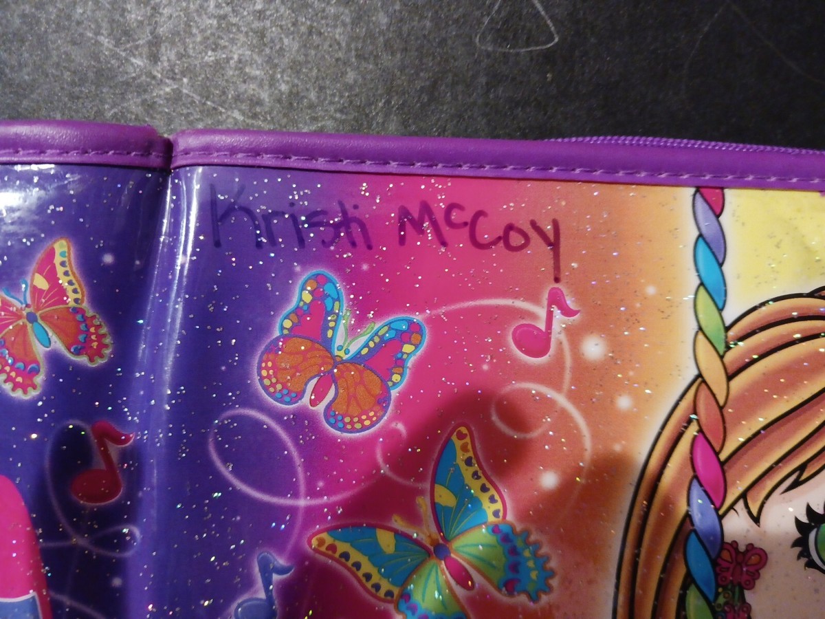 Vintage RARE Hippie Butterfly Lisa Frank Trapper Keeper