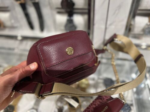 Michael Kors Maisie 2 In 1 Small Leather Waist pack Fanny pack Bag (Oxblood) MK - Picture 11 of 17