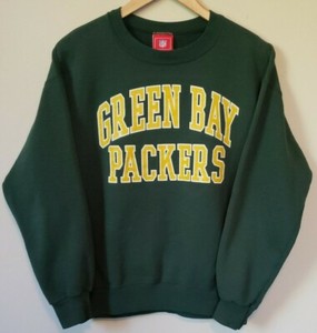 Antigos Green Bay Packers Nfl Football Moletom Gola Redonda Masculino Médio M Ouro Retro | eBay