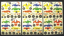 Mrs Grossman Three Sheets Vintage 4x6' Cars and Jeeps Stickers (c-1993)
