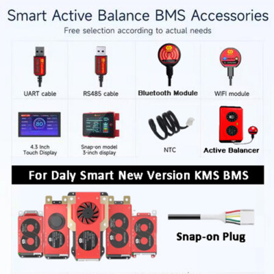 DALY New K/M/S Smart BMS Wifi Module/Bluetooth/UART/ RS485/NTC/ LCD Touch Screen