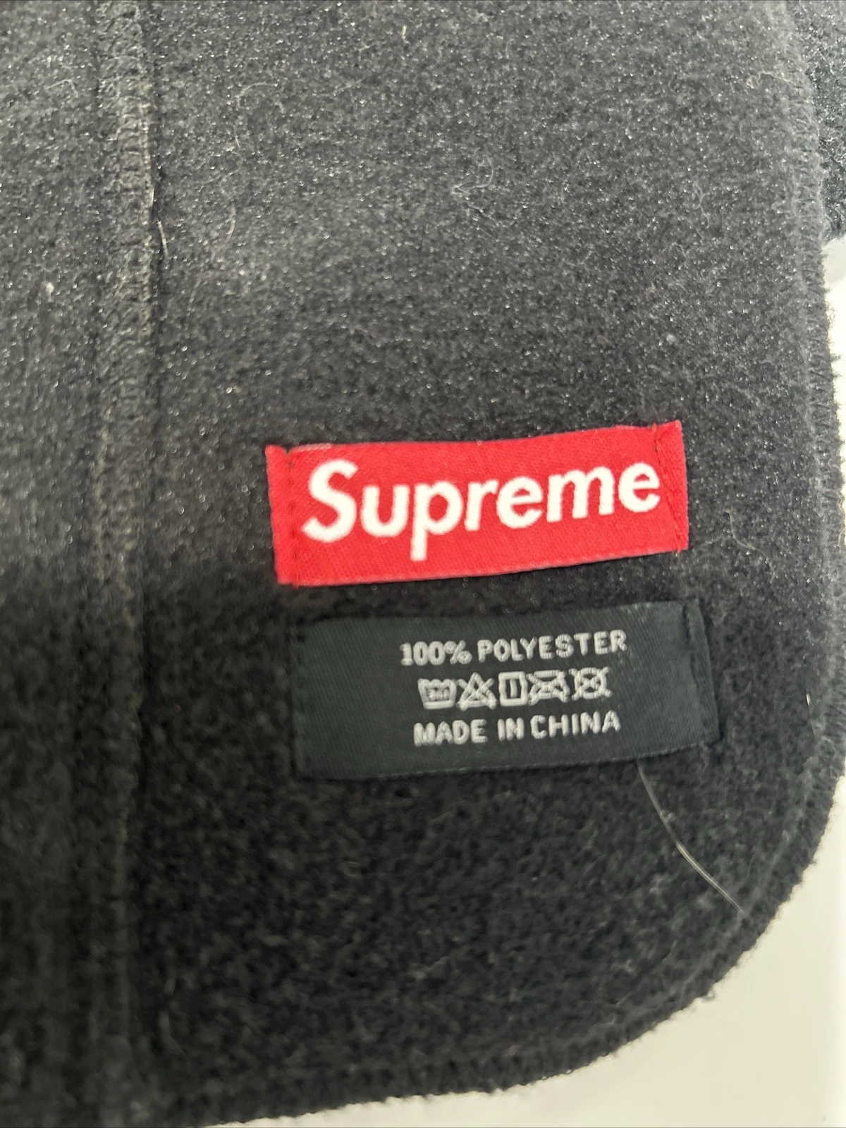 Foulard polaire noir logo Supreme Polartec®   Occasion très bon état