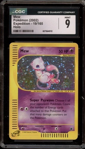 Pokemon Mew Expedition Holo Rare #19 CGC 9 Mint
