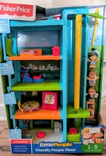 Brand New 2017 -FISHER-PRICE Little People Friendly People Place- Home,School