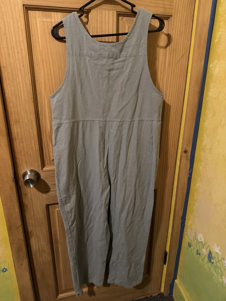 Ladies Womens Dungarees Buttons Playsuits Overalls Trousers Loose Jumpsuit~ - Image 2 of 4