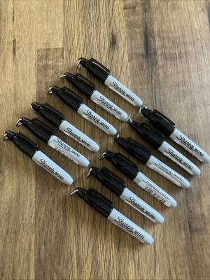 Sharpie MINI feine Spitze permanent SCHWARZ Kugelspitze Marker (PKT 12 MARKER)