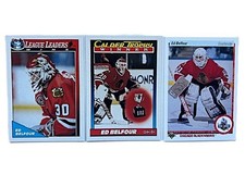 ED BELFOUR 1990-91 UD Star Rookie & OPC Calder Trophy Winner & OPC League Leader