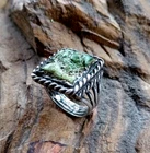 Turquoise Sterling 925* Ring - Vintage - Native American - Carico Lake - Size 10
