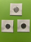 Lot #1)  1943 3pc Steel Lincoln Wheat 1c Set kept in 2x2 coin flip holder/penny — photo 2