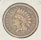 1861 Indian Head Cent, Fine F Condition!