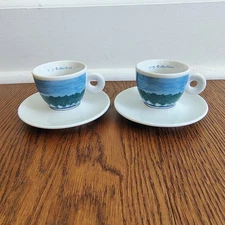 SIGNED AND NUMBERED Simone Meentzen ILLY CAFFE ESPRESSO COFFEE CUPS & SAUCERS
