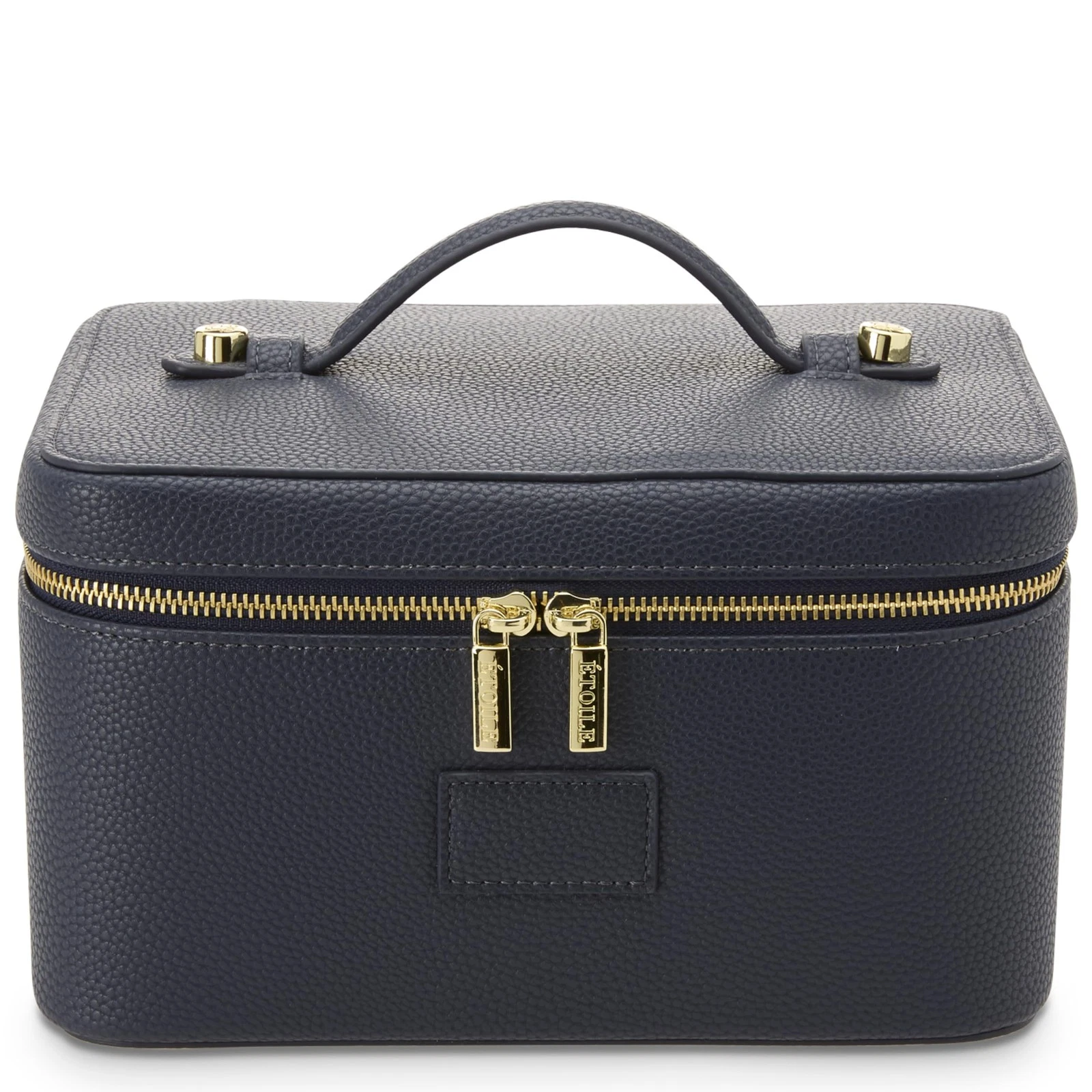 - Vanity Case Navy - Stylish Travel Makeup Bag Organizer with Dividers