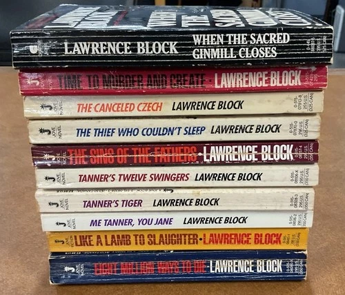 Lawrence Block PB Lot of 10 Like a Lamb to Slaughter, Tanner's Tiger