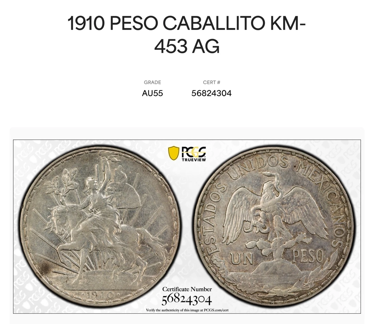 外国銀貨　メキシコ1P銀貨　1910年 1 Peso 1910 Year Silver Mexican Coins (1905-Now) for sale | eBay