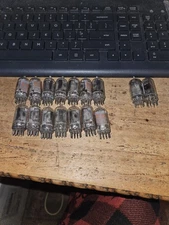 16 VINTAGE USED RAYTHEON CK8754 NIXIE TUBES ONE B5442 ONE CK1907 CLOCKS DIY